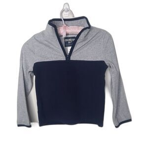 OshKosh B'gosh Boys Fleece Pullover Navy Gray Size 6